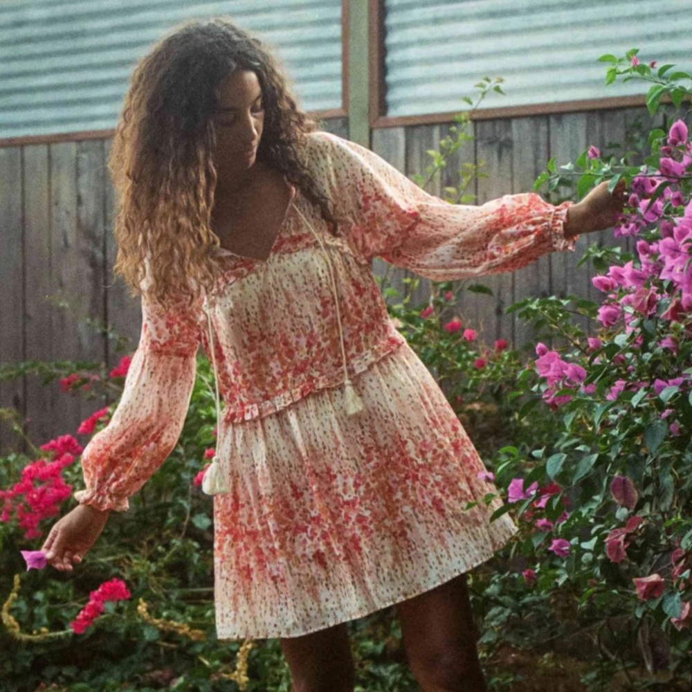 Christy Dawn Dress  |  The Adeline - Sunset Gladolia